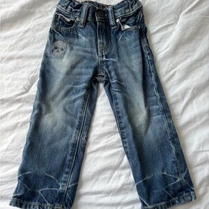 Baby Gap Blue Denim Jeans with Skull stitching.  Size 12-18 months